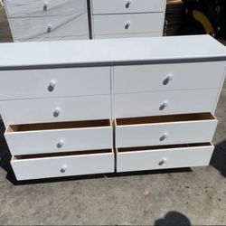 White Dreswer 8 Drawers Compress Wood $239 ❤️