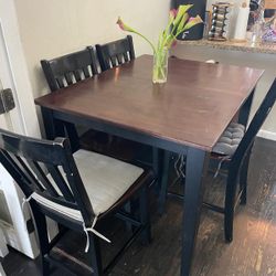 Real Wood Table X4 Chairs