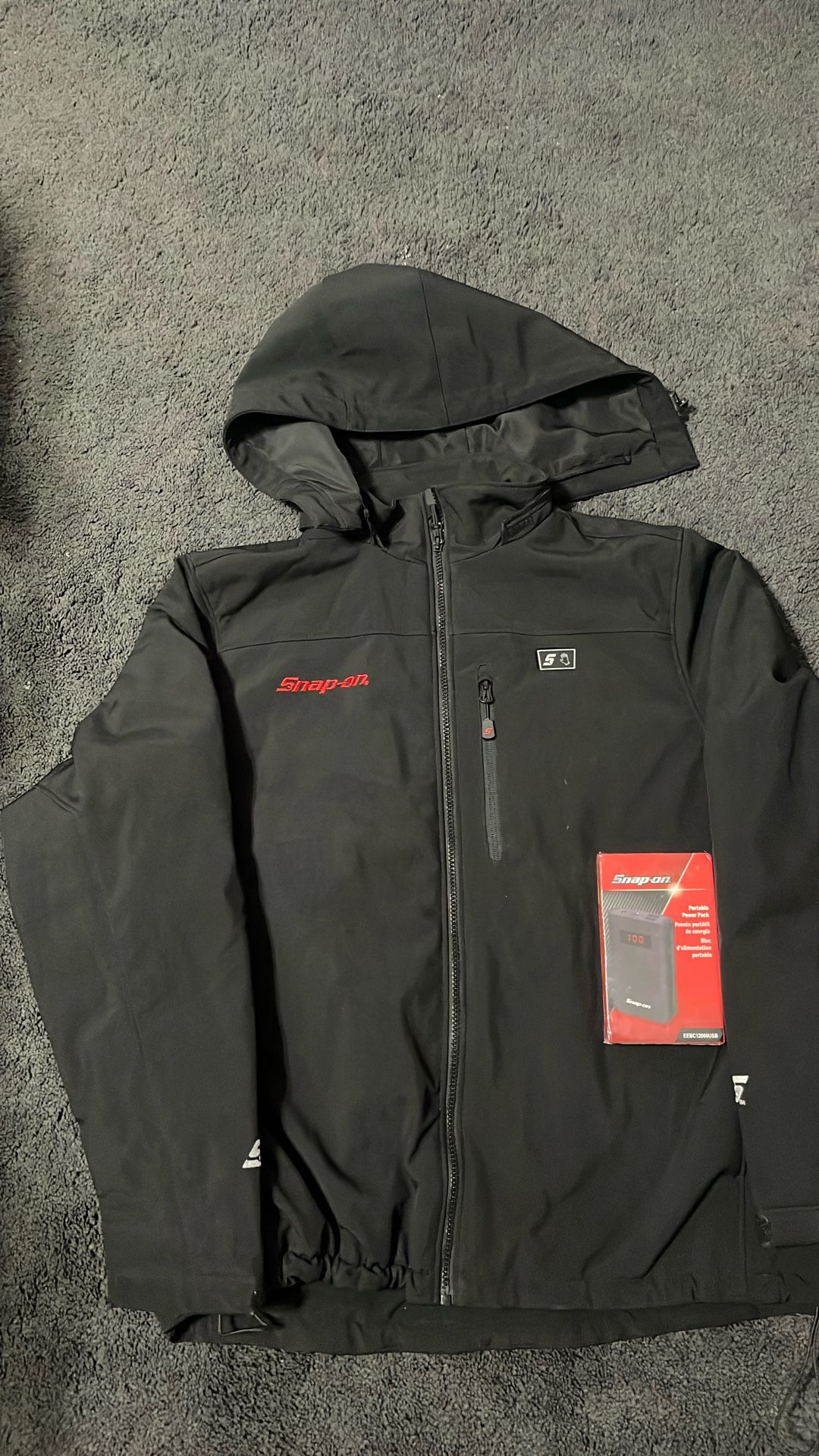 Snap-on heated jacket