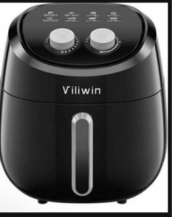Air Fryer 4.5 QT Airfryer Oven Oil Less Cooker Easy to Use Classic Timer and Temperature Control 1400W Nonstick Basket Kitchen Gifts Air Fryer Black