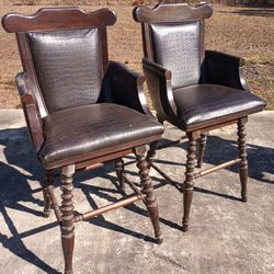 Antique Swivel Barstools