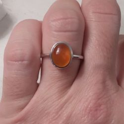 Handmade, Natural Carnelian Ring