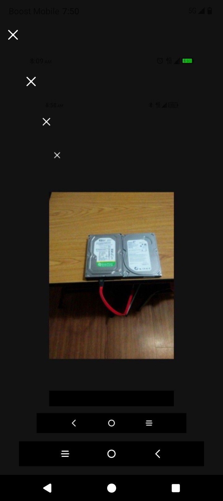 2 500GB Hard Drives for Desk Top Computers