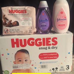 Huggies Wipes Shampoo Lotion 