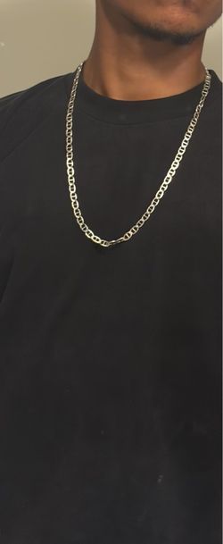 Men's Italian Sterling Silver Mariner Link Chain (25g) - 925 Italy