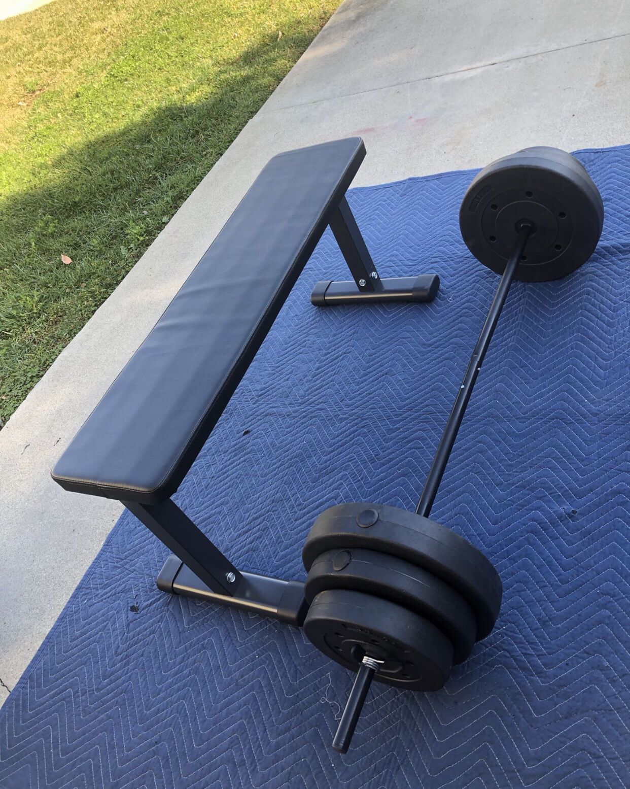 100lb Weight Set & Bench