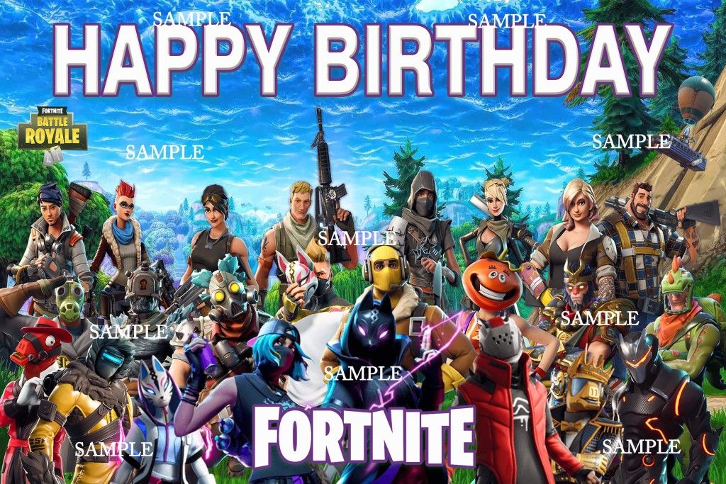 Fortnite Birthday Banner$25