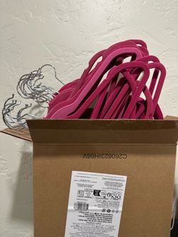 Pink Velvet Clothes Hangers 40-Pack