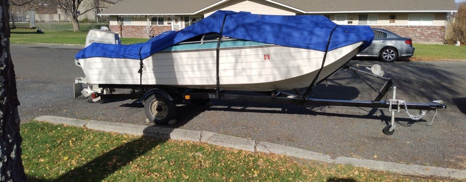 Boat/Trailer W 55hp Outboard