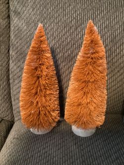 Two 10” Decorative Fall Trees