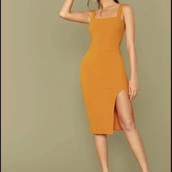 Mustard Yellow Dress 