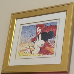 Disney - David Willardson "Number 5" 2007 Serigraph in color on woven paper