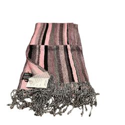 Tolani Scarf Pink/Black/White 