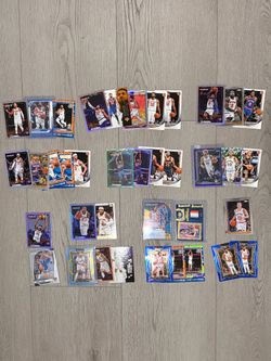 nba knicks championship card lot - inserts, parallels + more