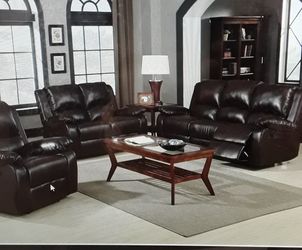 Leather Reclining Sofa Love