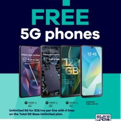 4 FREE 5G Phones