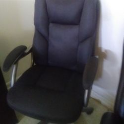 Black Fabric Office Chair 