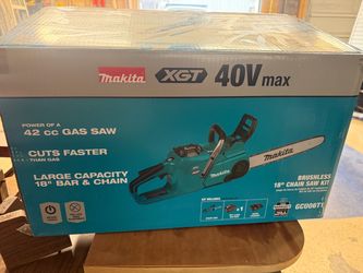 Makita GCU06T1 XGT 40v 18” Chainsaw full kit