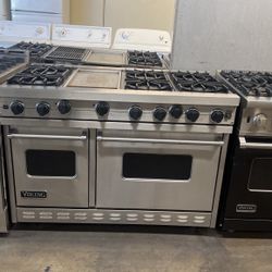 Viking 48”Wide Gas Range Stove Stainless Steel With Griddle 