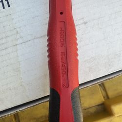 16 Oz Ball Pen Soft Grip Dead Blow Hammer (Red)