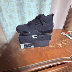 Jordan 4 Preschool Black Cat Size 3Y New $125 Firm