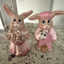 Ceramic Easter bunnies