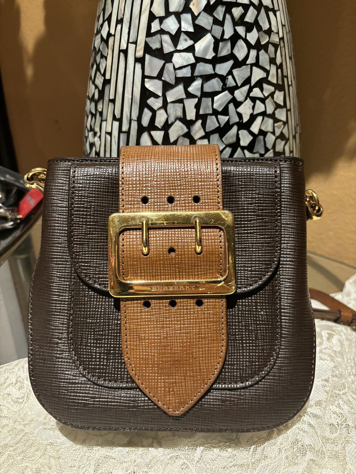 Burberry S/S16 Runway Crossbody Buckle Bag 