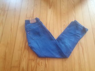 Levi's 505 boys blue denim jeans size 16reg 28x28