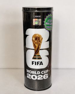 Panini FIFA World Cup 2026 Sticker Tin Sealed - 20 Packs + Exclusive Card