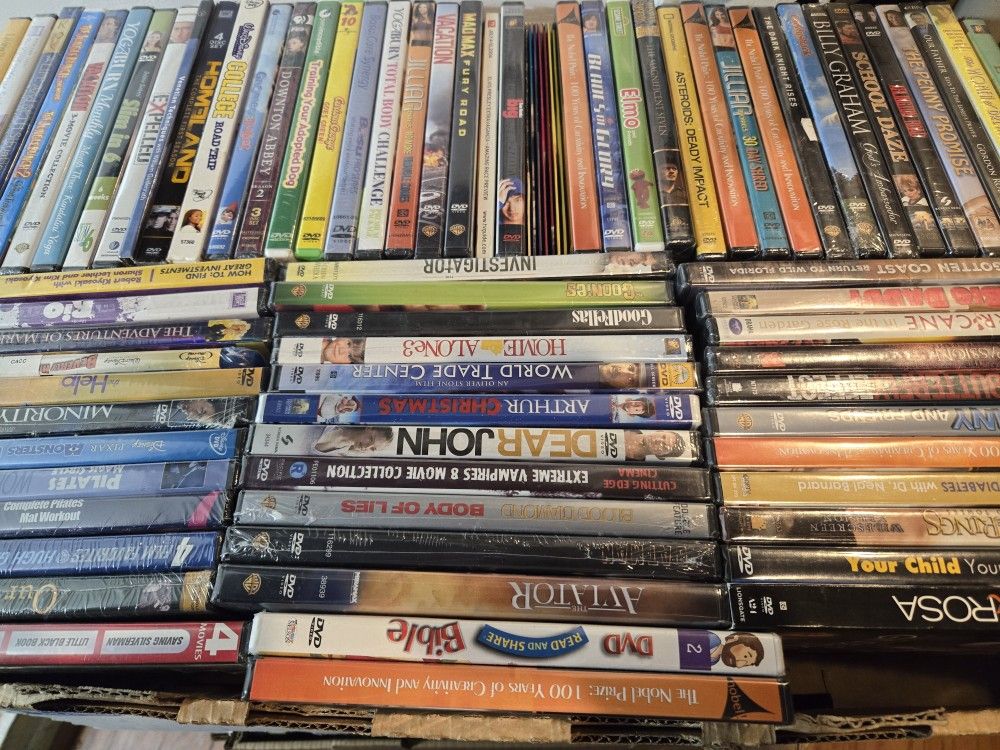 80 Brand New Sealed Dvd Movies Action Comedy Family Horror Movie Night Lot