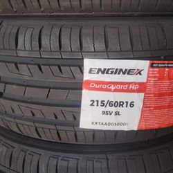 215/60R16 ( 4 NEW ENGINEX TIRES Installed 