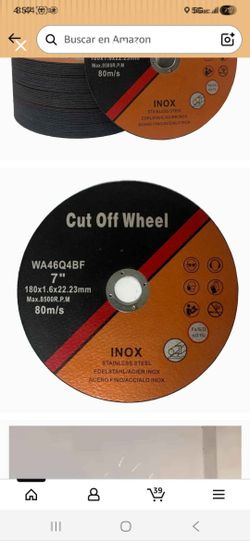 5 Disco corte de Metal