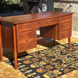 Gorgeous Mid Century Walnut Desk 