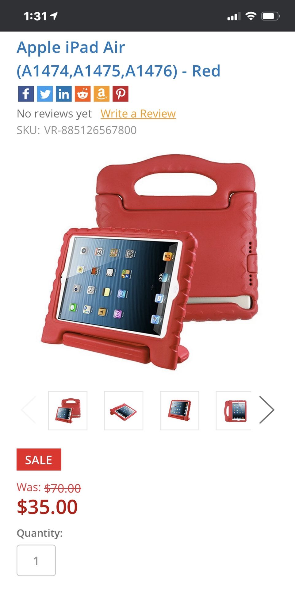 Case.com Kids Case And Stand for IPad air