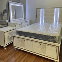 New 4pc Bedroom Set In Box Buy Now Pay Later $39 Down No Credit Needed