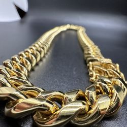 22 Inch Gold Cuban Link 
