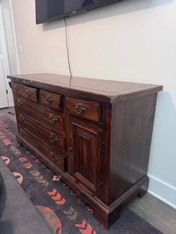 Brown antique dresser