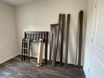 Twin loft bed with ladder