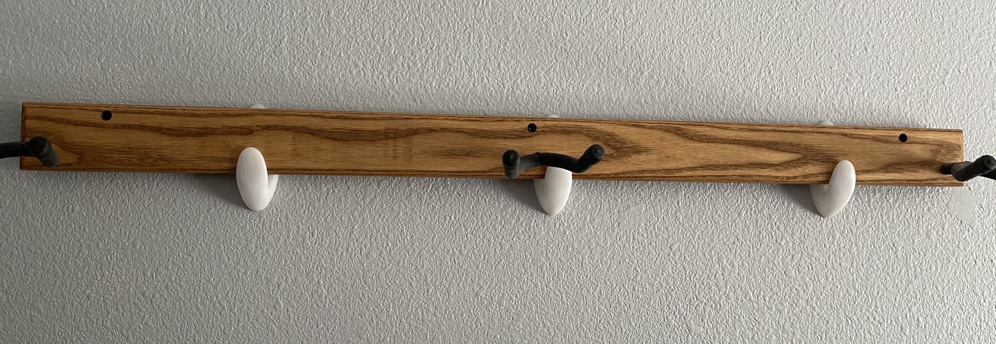 Solid Oak 3-Guitar Wall Rack