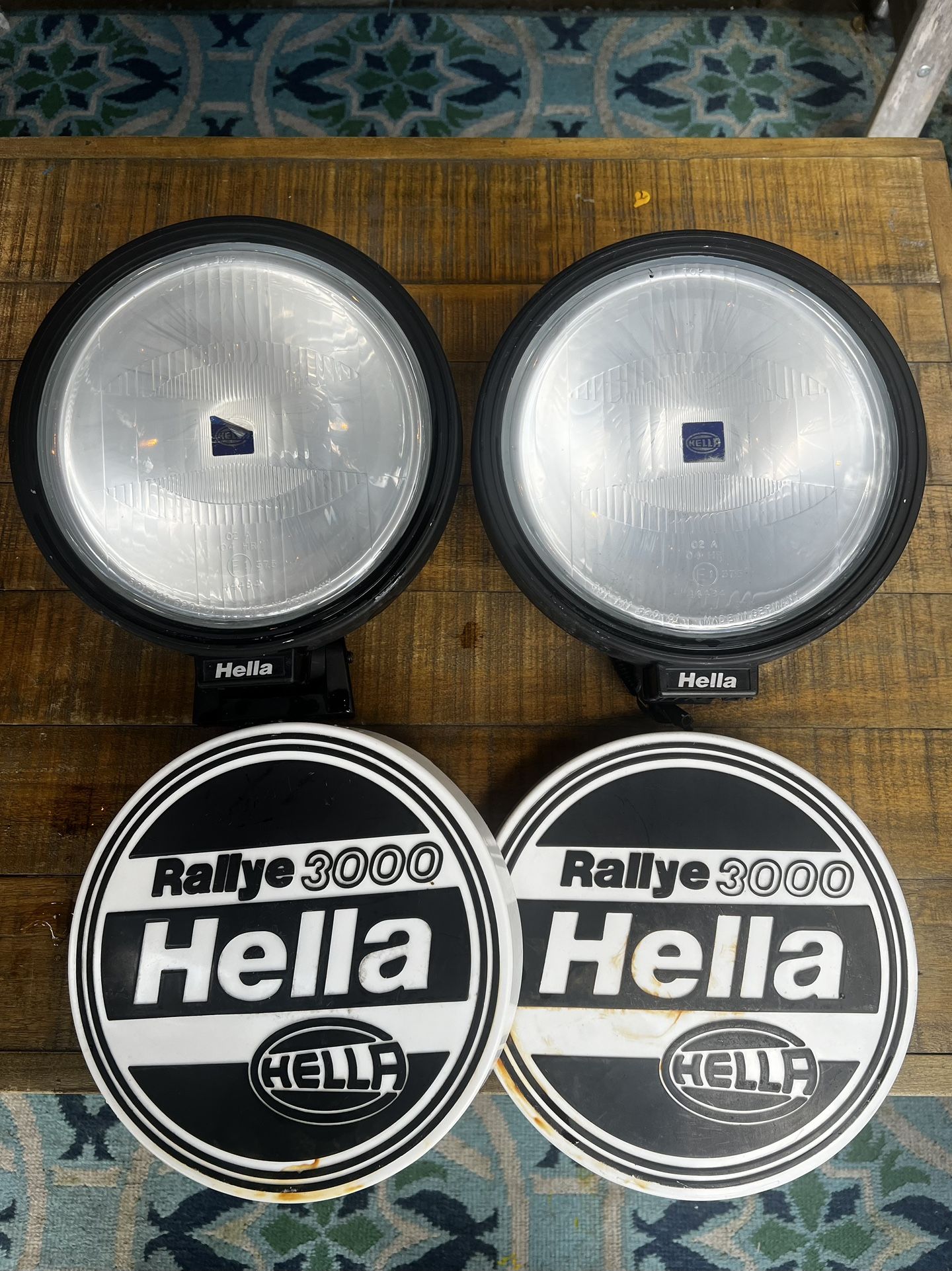 HELLA Rallye 3000 Lights with Cover