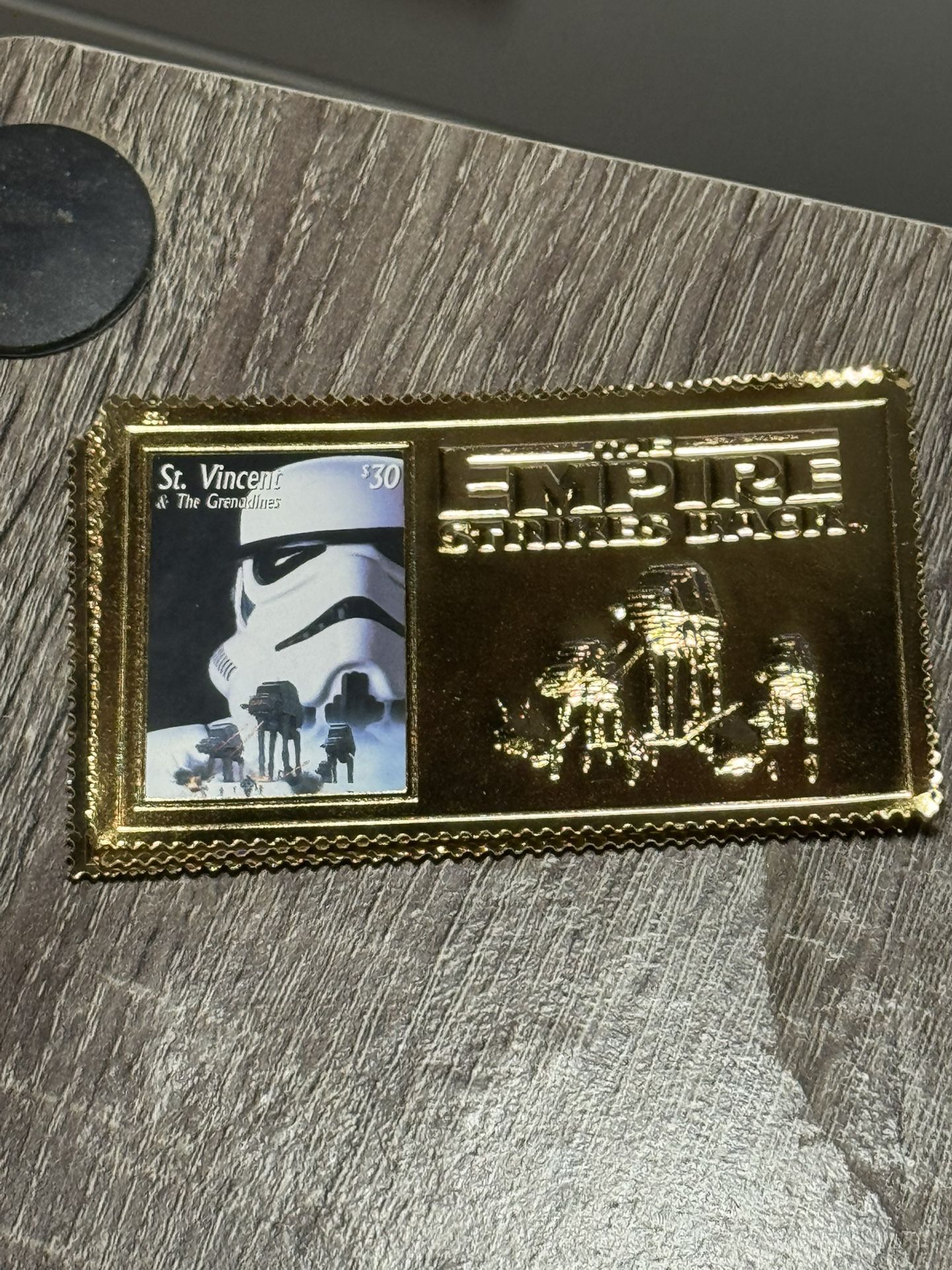 24k Gold Star Wars Stamps