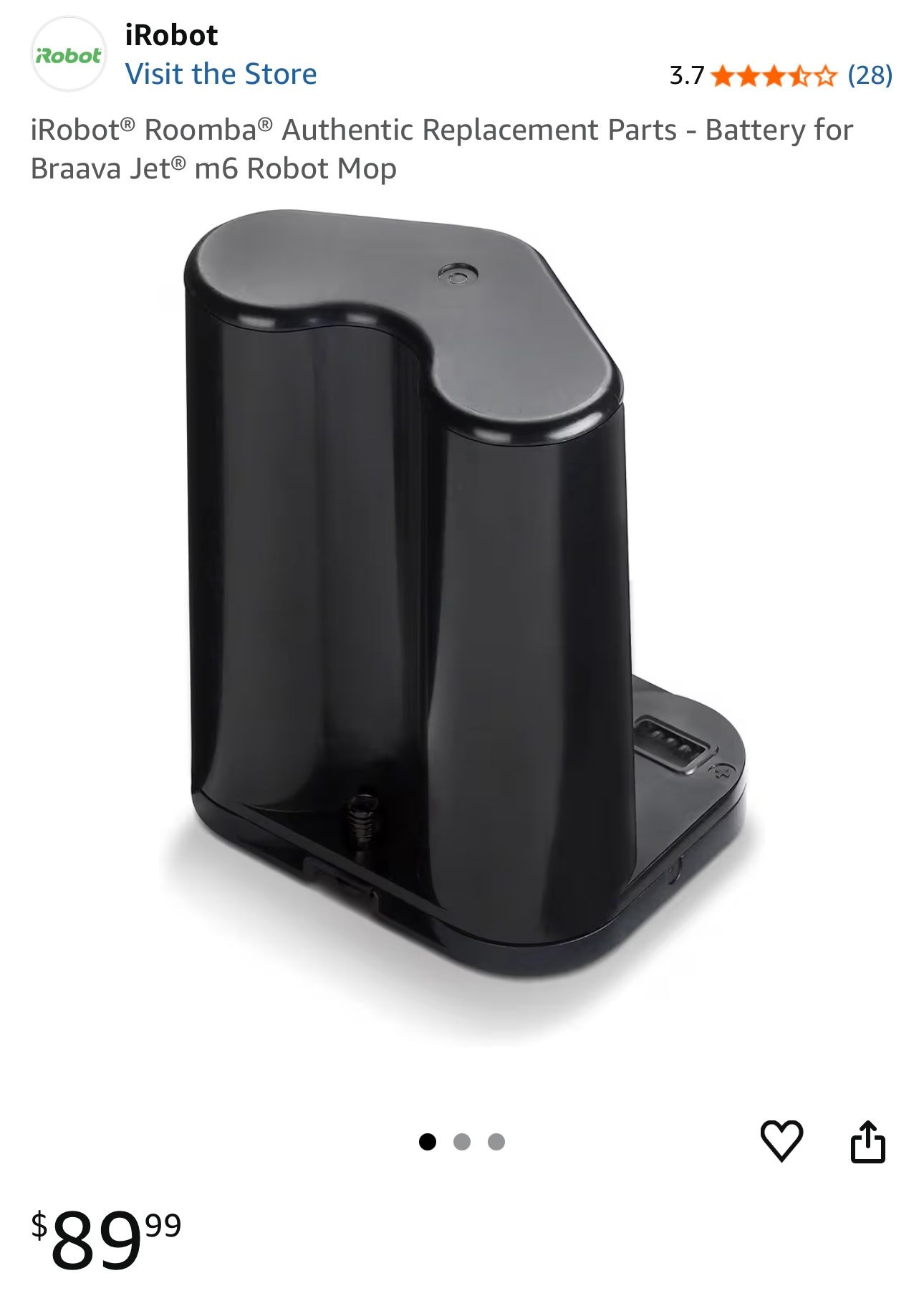 iRobot Braava Jet M6 Replacement Battery