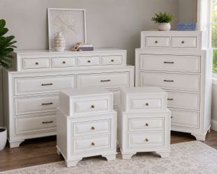 ** FREE DELIVERY**Elegant Solid Wood 4 piece Bedroom Set/Dresser/Nightstands/ Drawer's chest/ Tall boy.