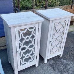 Brand New Night Stand Set Of 2 Grey