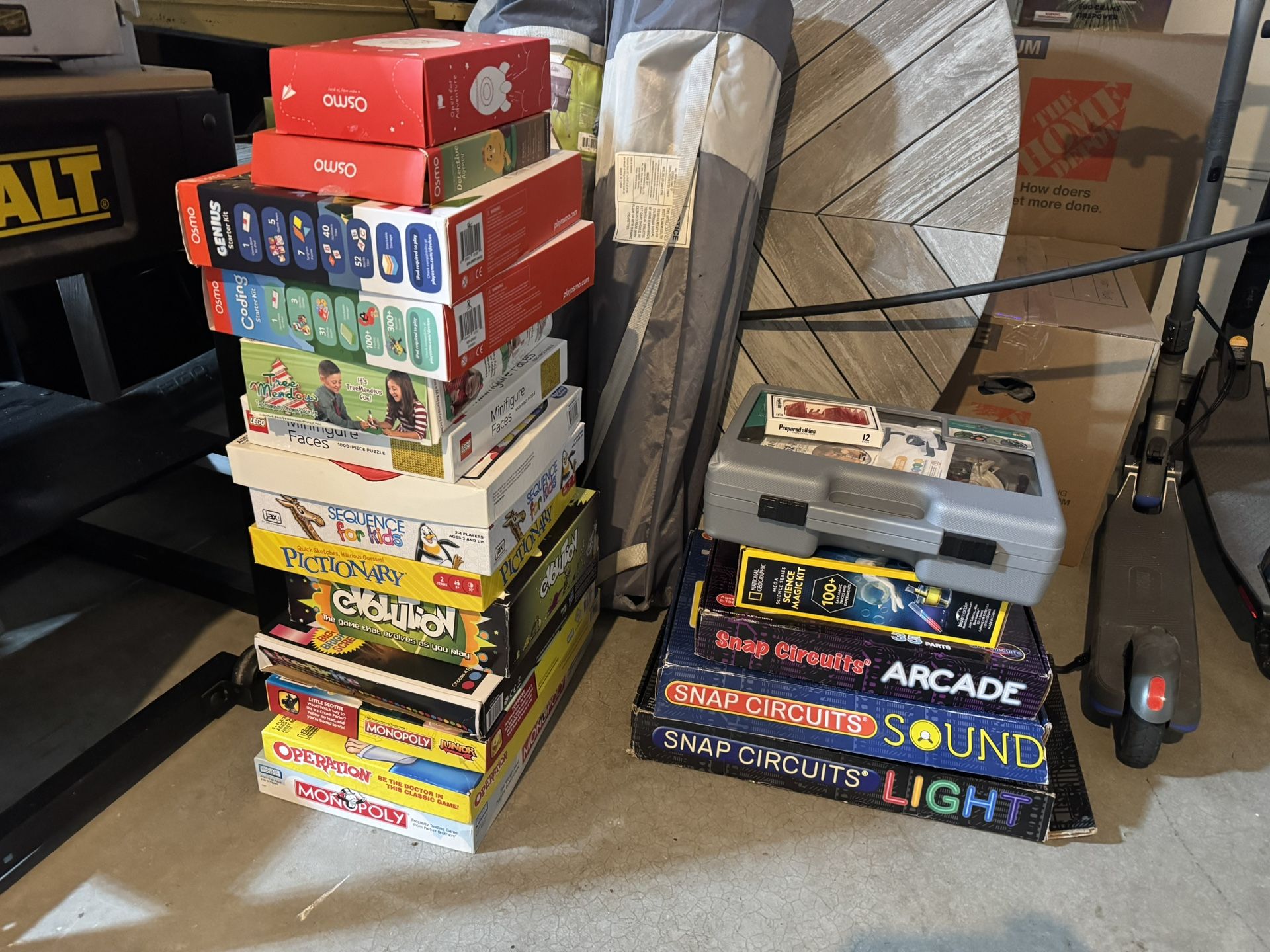 Snap Circuits, Osmo Coding, Lego Puzzles, Board Games, Science And Microscope Set