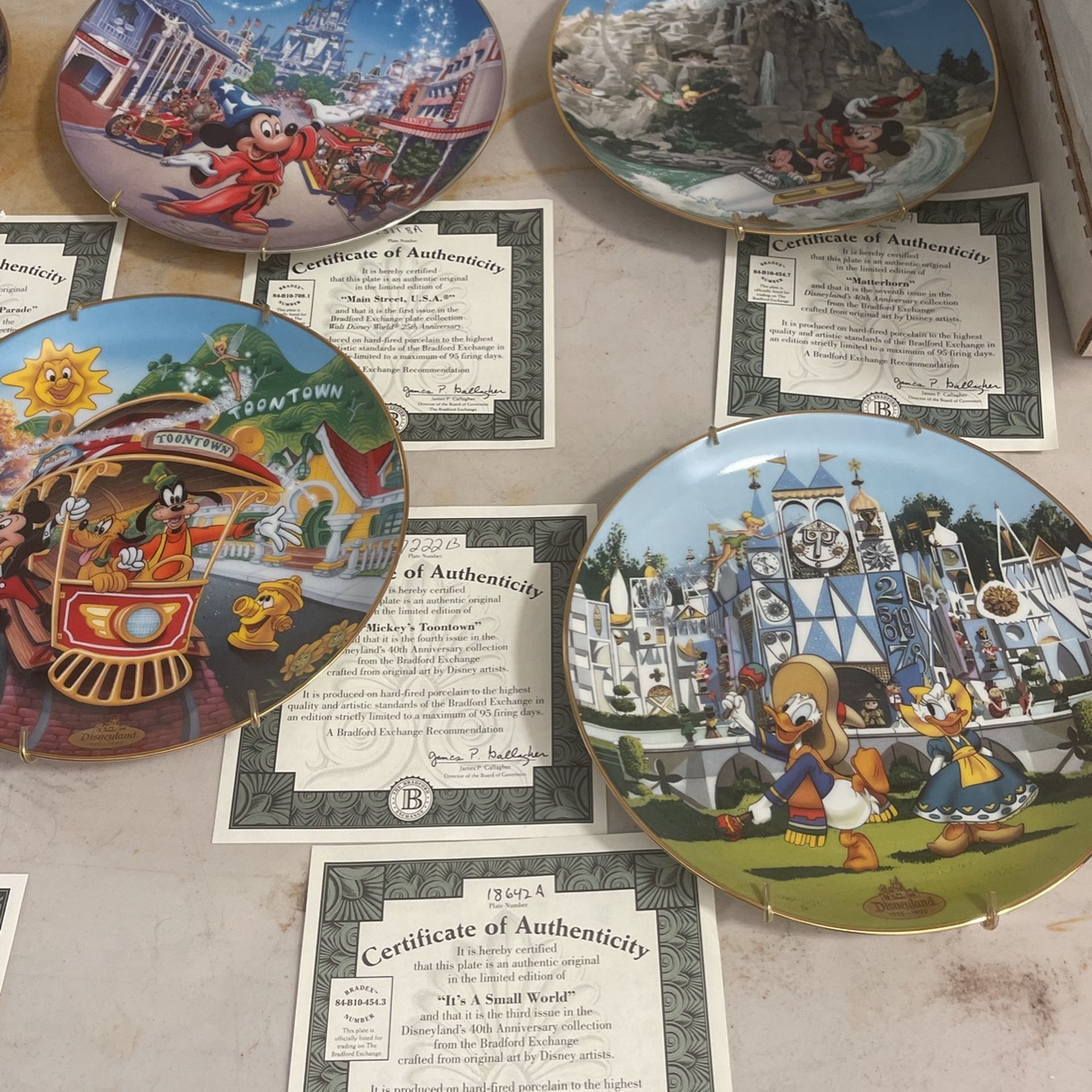Disney’s 40th anniversary plates