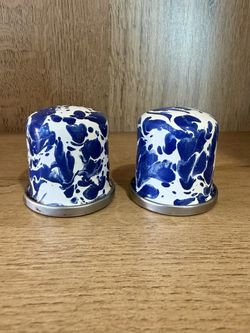 Golden Rabbit Swirl Salt and Pepper Shakers