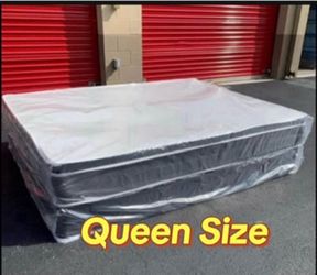 Queen Mattress Set PillowTop – Brand New –  Same Day Delivery Available 🚚
