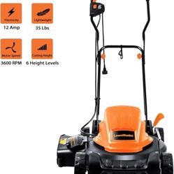 awnMaster ME1218X Electric Lawn Mower 12AMP 19-Inch