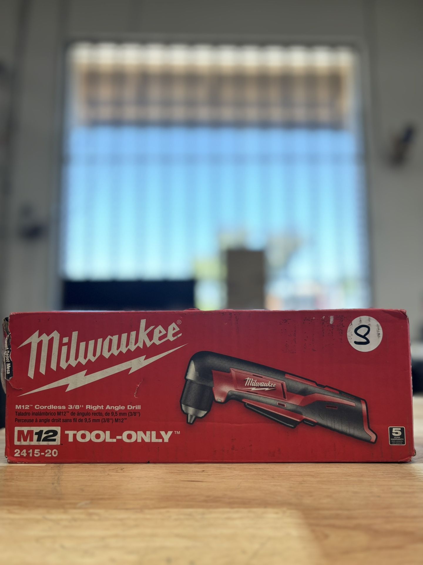 Milwaukee M12 12V Lithium-Ion Cordless 3/8 in. Right Angle Drill (Tool-Only)
